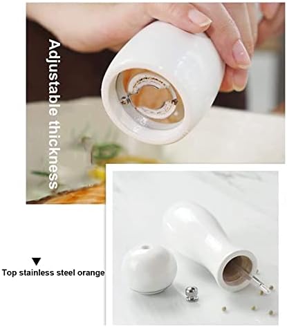 Refillable Salt and Pepper Mill Set of 2 Adjustable Ceramic Grinder 1