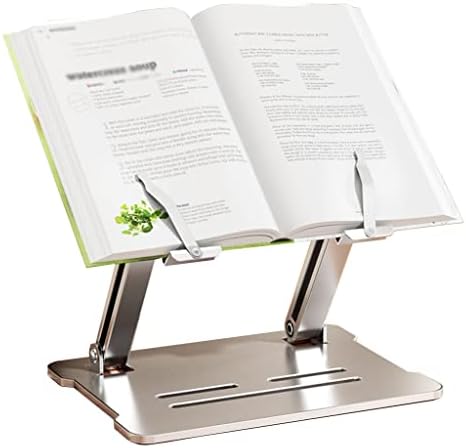 UHRLGHS Foldable Cookbook Stand with Retractable Clips