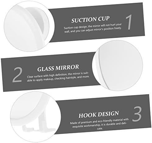 Healvian Wall Mounted Makeup Mirror Adhesive