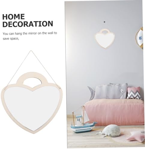 ULTECHNOVO Cute Heart Lock Wall Mirror