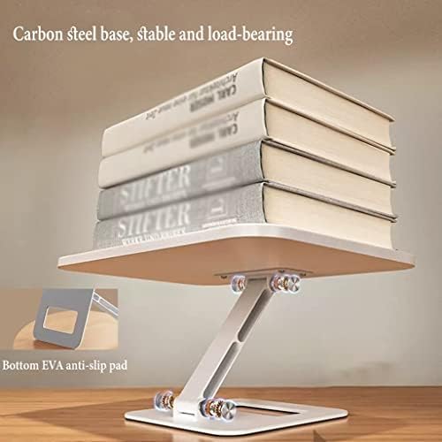 Ergonomic Adjustable Book Stand for Cookbook and Tablet Silver
