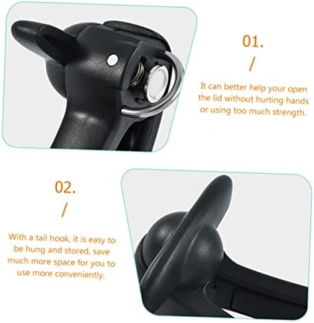 FUNOMOCYA Multi-functional Can Opener with Tail Hook and Ergonomic Handle