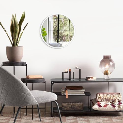 JJUUYOU Small Round Mirror for Bathroom Wall Decor
