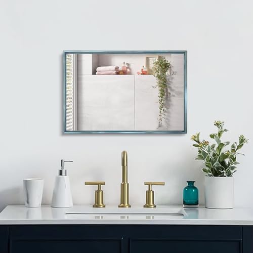AAZZKANG 20x16 Inch Metal Framed Wall Mirror