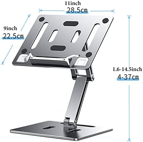 360 Rotatable Book Stand with Height Adjustment - Gray