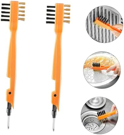 HAWILLOSCH 2 Pack Cleaning Brushes for Window Grooves and Tile Seams