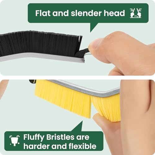 6 PCS Hard Bristle Crevice Cleaning Brush Set