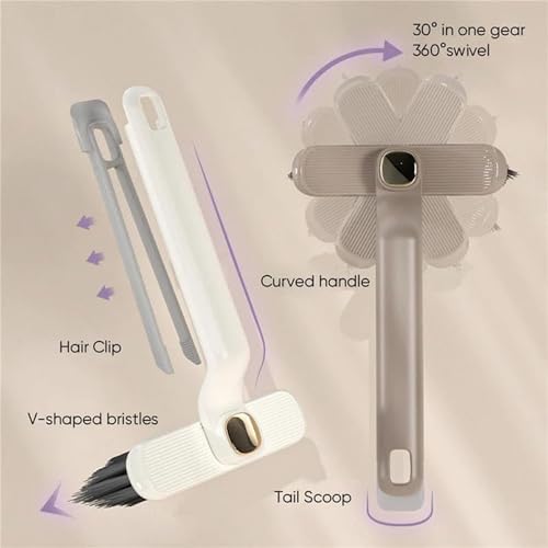Drkicsy 2PCS Rotating Crevice Cleaning Brush Set - White