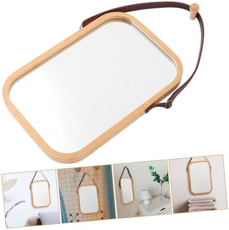 NIYANGLE Wall Mounted Rectangular Mirror Modern Vanity