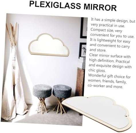 HEALLILY Acrylic Wall-Mounted Makeup Mirror