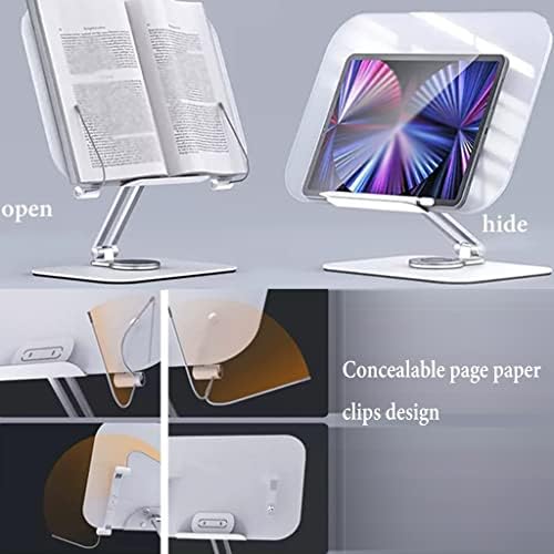 Adjustable 360 Rotating Book Stand for Reading