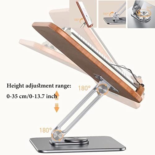 UHRLGHS Adjustable Book Stand with Rotating Base and Page Clips