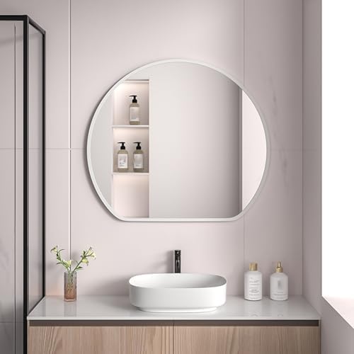 FLIPP Simple Semicircular Bathroom Mirror 50cm