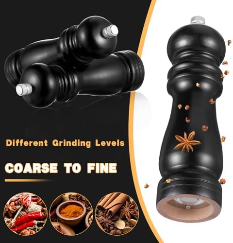 HOFURME 2 Pcs Salt and Pepper Mill Set 1