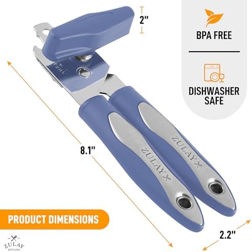 Zulay Kitchen Handheld Can Opener - Blueberry