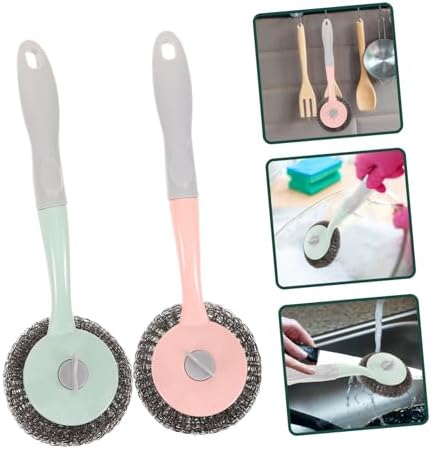 FOMIYES 2PCS Long Handle Kitchen Cleaning Brush