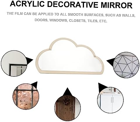 Zerodeko Cloud Shaped Acrylic Wall Mirror