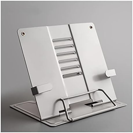 Yuidaaavzz Metal Book Stand with 6 Adjustable Angles 1