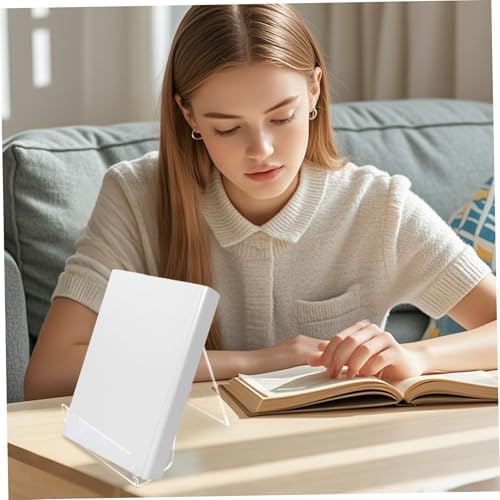 Premium 2Pcs Acrylic Book Stand for Reading Hands Free