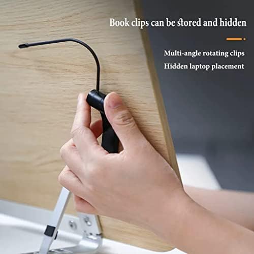 UHRLGHS Foldable Wooden Cookbook Stand with 12 Adjustable Height