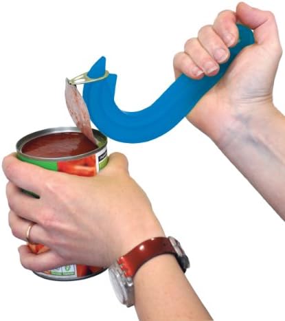Aidapt Ring Pull Can Opener - Plastic Light Blue Ergonomic Manual