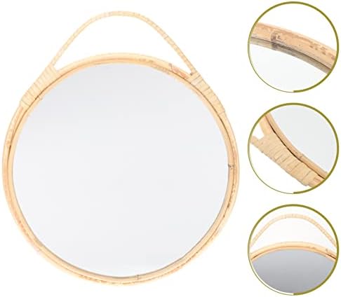 Veemoon Rattan Round Mirror Wall Decor