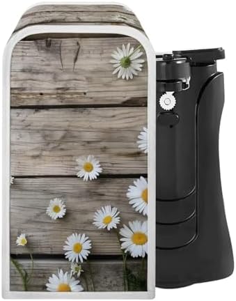 Fuojuvelie Small Kitchen Appliance Cover Wood Daisy Dust Protector