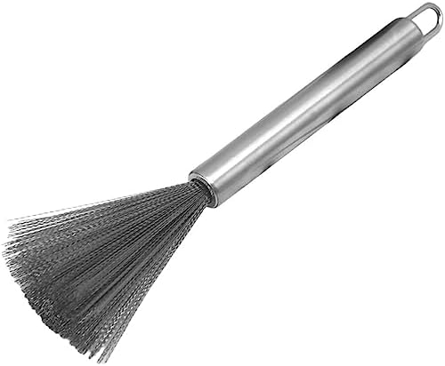 Kichvoe Pan Scrubber with Long Handle for Pots and Cast Iron