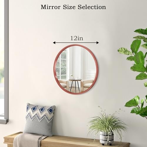 AOAOPQ Round Brushed Corner Mirror for Wall