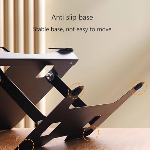 ZDOYUN Creative Metal Cookbook Stand with Adjustable Holder and Elastic Page Gripper Grey