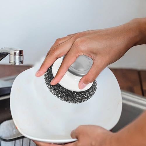Baluue 2pcs Pot Brush Set Durable Scrub Brushes