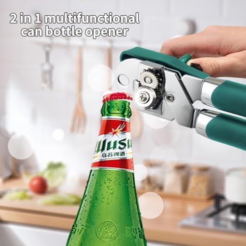 Safring Manual Can Opener with Bottle Opener