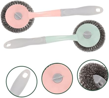 FOMIYES 2PCS Long Handle Kitchen Cleaning Brush