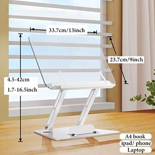 Adjustable Laptop Stand with Clip for Reading and Cooking