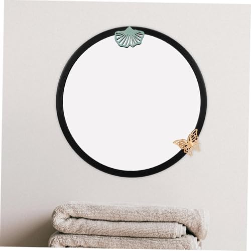 Healvian Wall-Mounted Round Mirror for Bathroom and Vanity Use