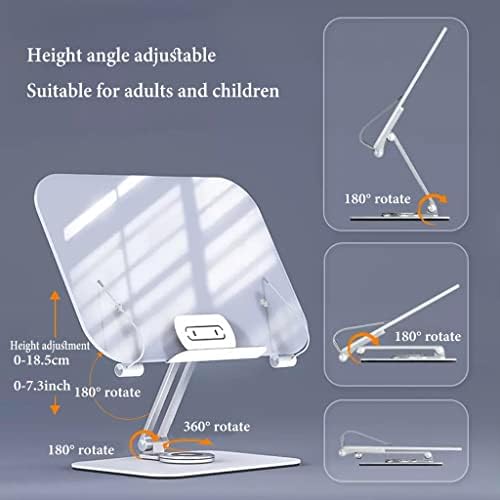 Adjustable 360 Rotating Book Stand for Reading