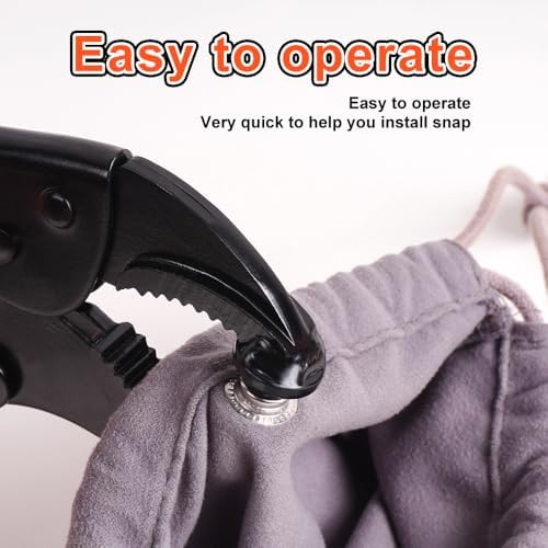 HEY FOLY Snap Fastener Tool Set 40 Pieces 15mm Stainless