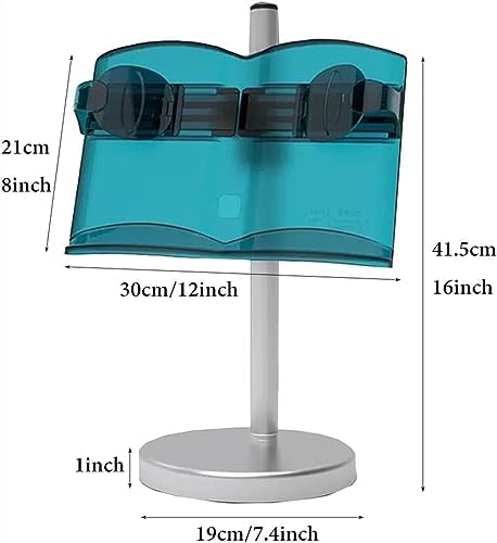 Adjustable Book Stand for Reading and Cooking GreenWhite