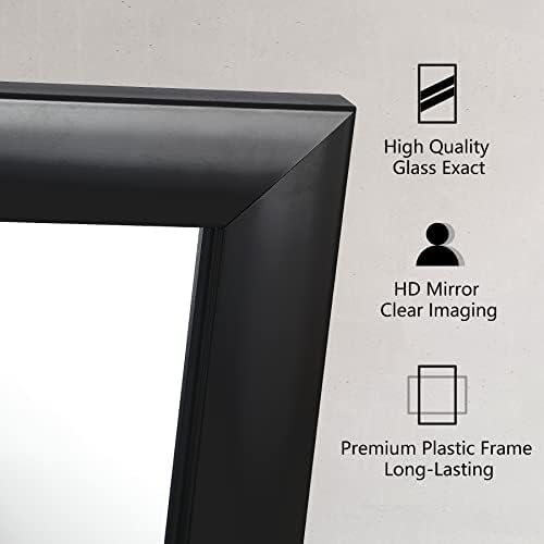 Oteymart 24x36 Modern Black Wall Mirror