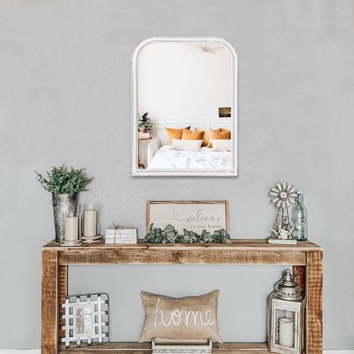 Rustic Farmhouse Wall Mirror 16x12 Inch