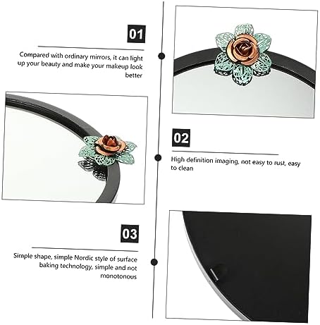 PRETYZOOM Wall Mounted Makeup Mirror with LED Lights