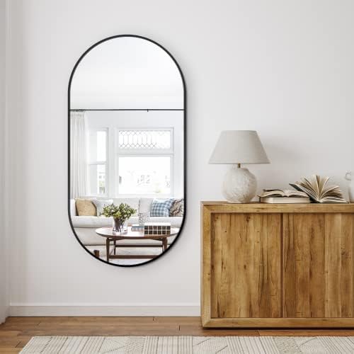 Delma Gold Oval Wall Mirror 48x24