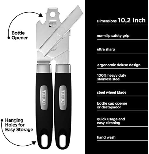 LFFEL Manual Can Opener with Non-Slip Handle 1