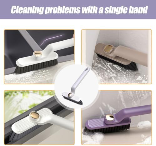 Drkicsy 2PCS Rotating Crevice Cleaning Brush Set - White