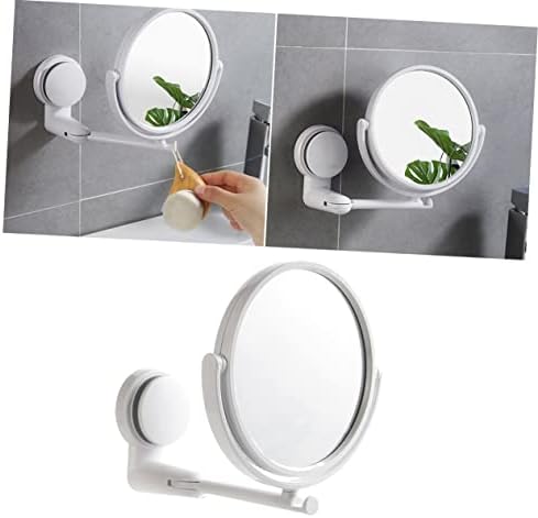 Outanaya Wall Mounted Round Vanity Mirror Rotating Double Sided