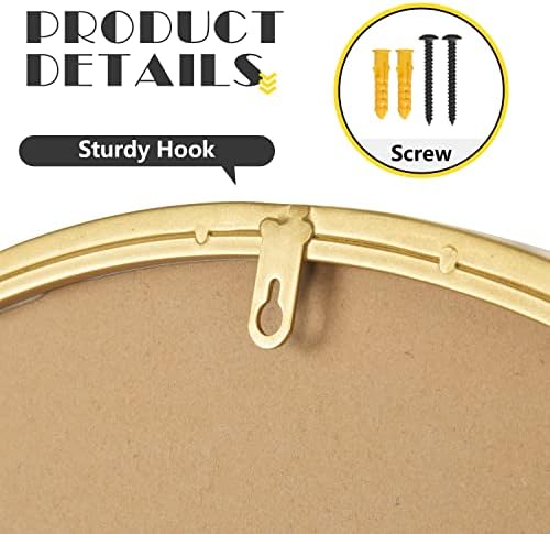 Gold Circle Mirror 18 Inch Round Wall Mirror