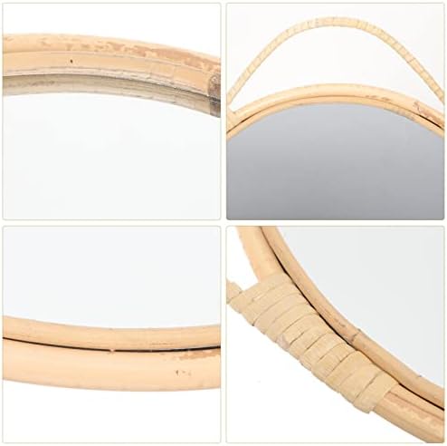 Veemoon Rattan Round Mirror Wall Decor
