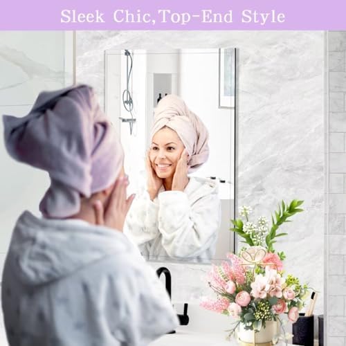 DOIMUSIM Frameless Mirror 16x24 Inch