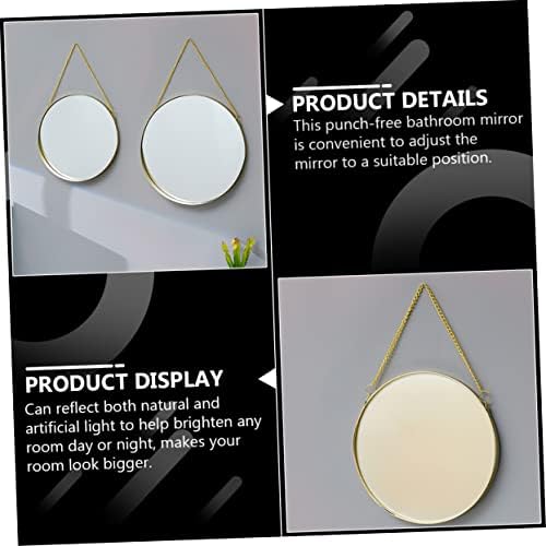 Gogogmee Wall-Mounted Vanity Mirror Round Hanging