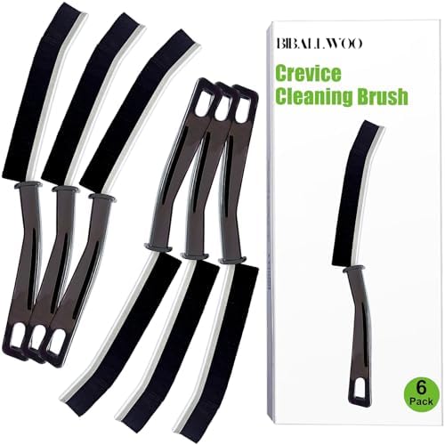6PCS Hard Bristle Crevice Cleaning Brush for Kitchen and Bathroom